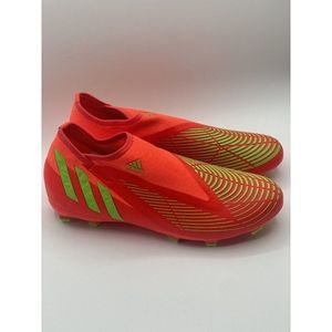 Adidas Men's Predator Edge.3 Football Cleats Sol Red/Green #GW1000 Size:10 97U